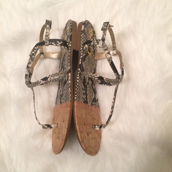 Circus by Sam Edelman snakeskin print sandal - Picture 5 of 8